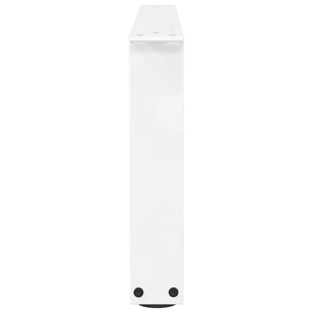 vidaXL Nogi do stolika kawowego w kształcie litery V 2 szt. Białe 70x(30-31,3) cm Stal