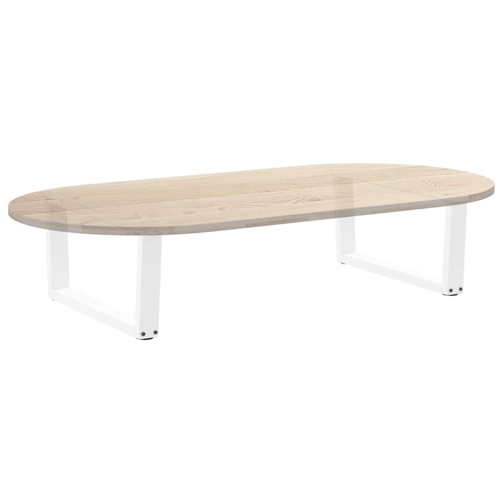 vidaXL Nogi do stolika kawowego w kształcie litery V 2 szt. Białe 70x(30-31,3) cm Stal
