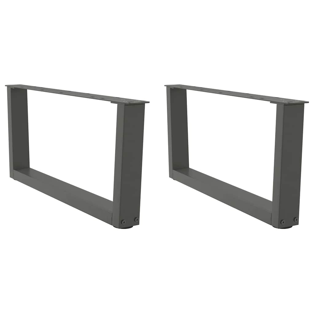 vidaXL Nogi do stolika kawowego w kształcie litery V 2 szt. Antracyt 70x(30-31,3) cm Stal