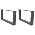 vidaXL Nogi do stolika kawowego w kształcie litery V 2 szt. Antracyt 70x(30-31,3) cm Stal