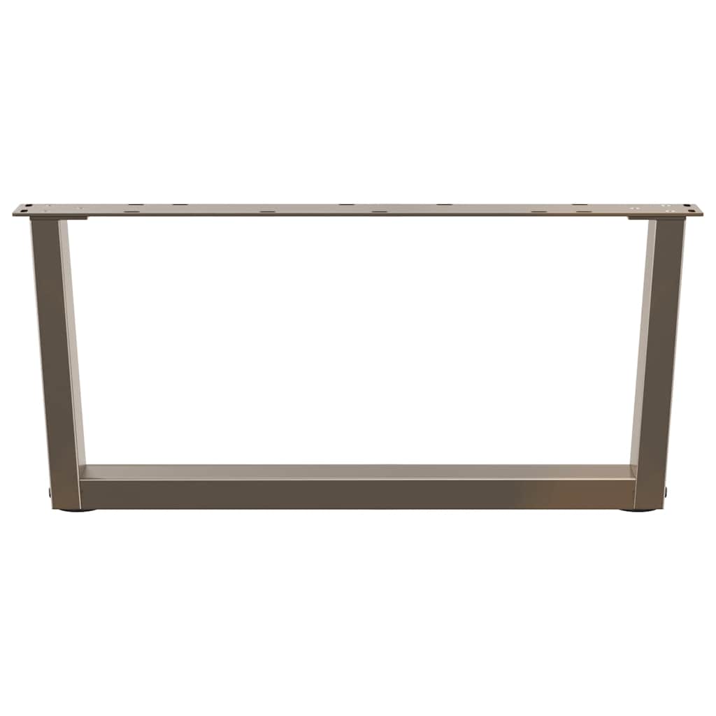 vidaXL Nogi do stolika kawowego w kształcie litery V 2 szt. Naturalna stal 70x(30-31,3) cm Stal