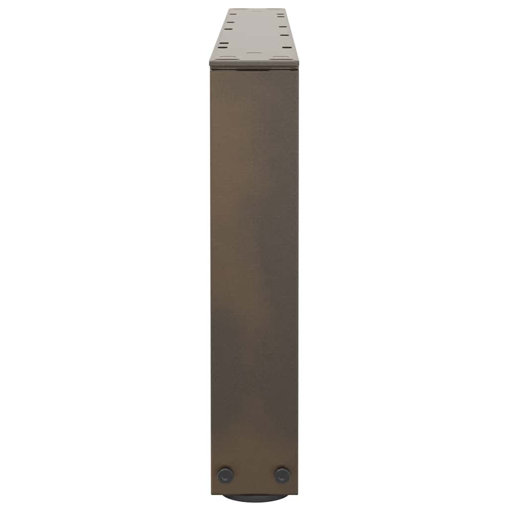 vidaXL Nogi do stolika kawowego w kształcie litery V 2 szt. Naturalna stal 70x(30-31,3) cm Stal