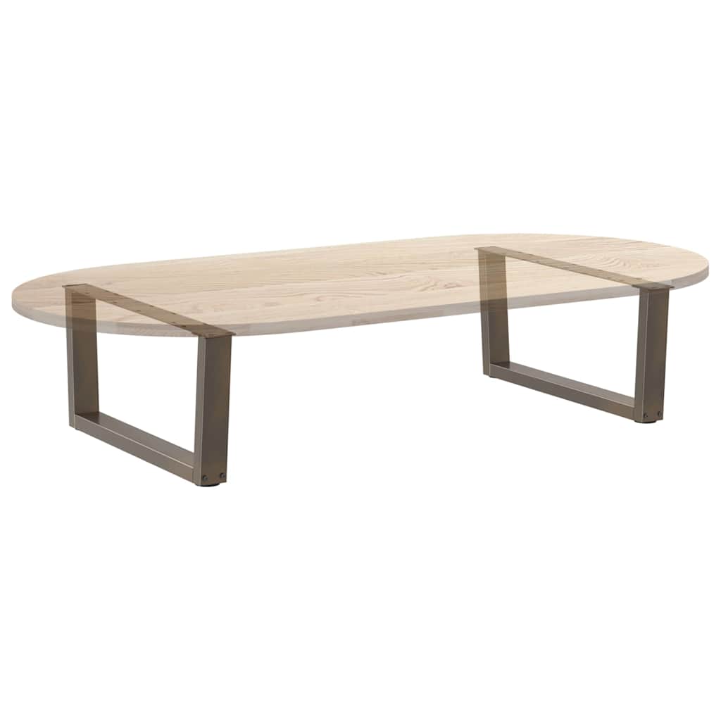 vidaXL Nogi do stolika kawowego w kształcie litery V 2 szt. Naturalna stal 70x(30-31,3) cm Stal
