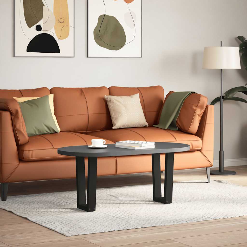 vidaXL Nogi do stolika kawowego w kształcie litery V 2 szt. Czarne 28x(42-43,3) cm Stal