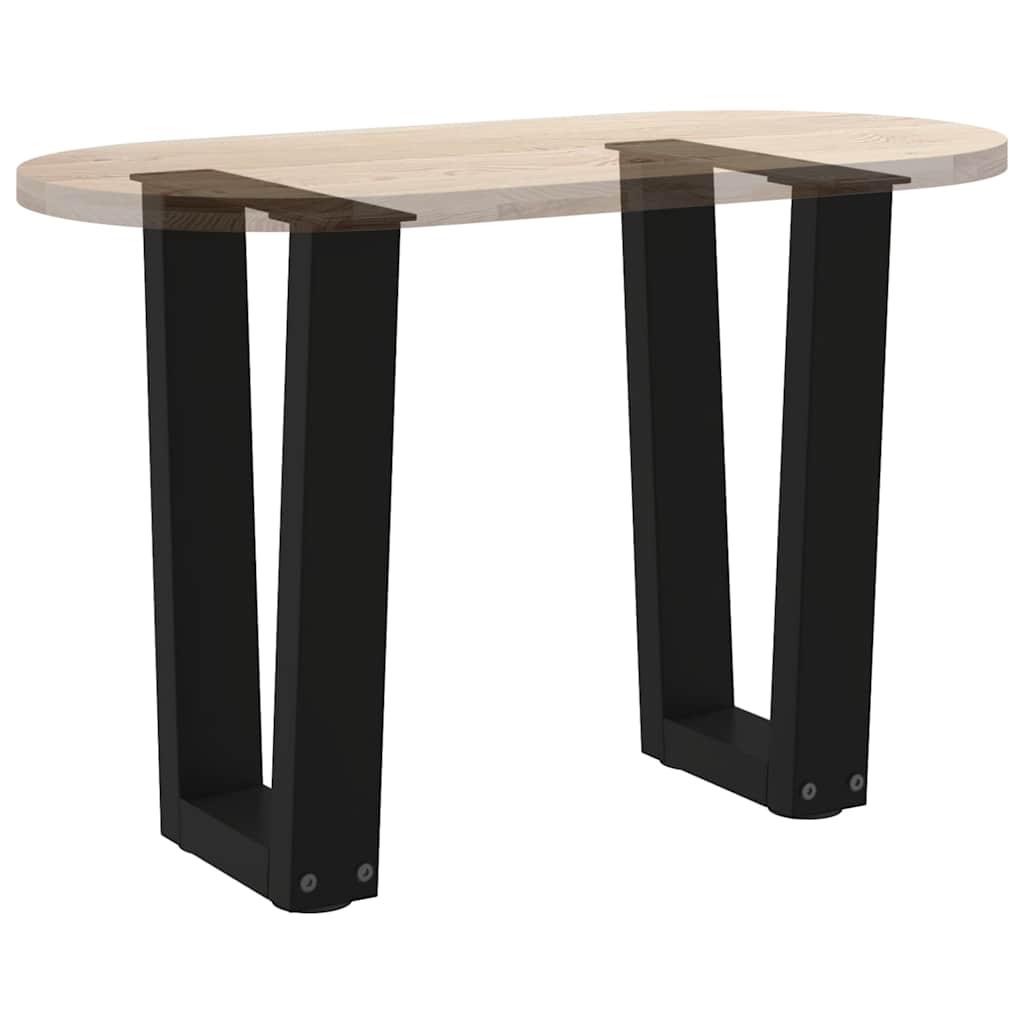 vidaXL Nogi do stolika kawowego w kształcie litery V 2 szt. Czarne 28x(42-43,3) cm Stal