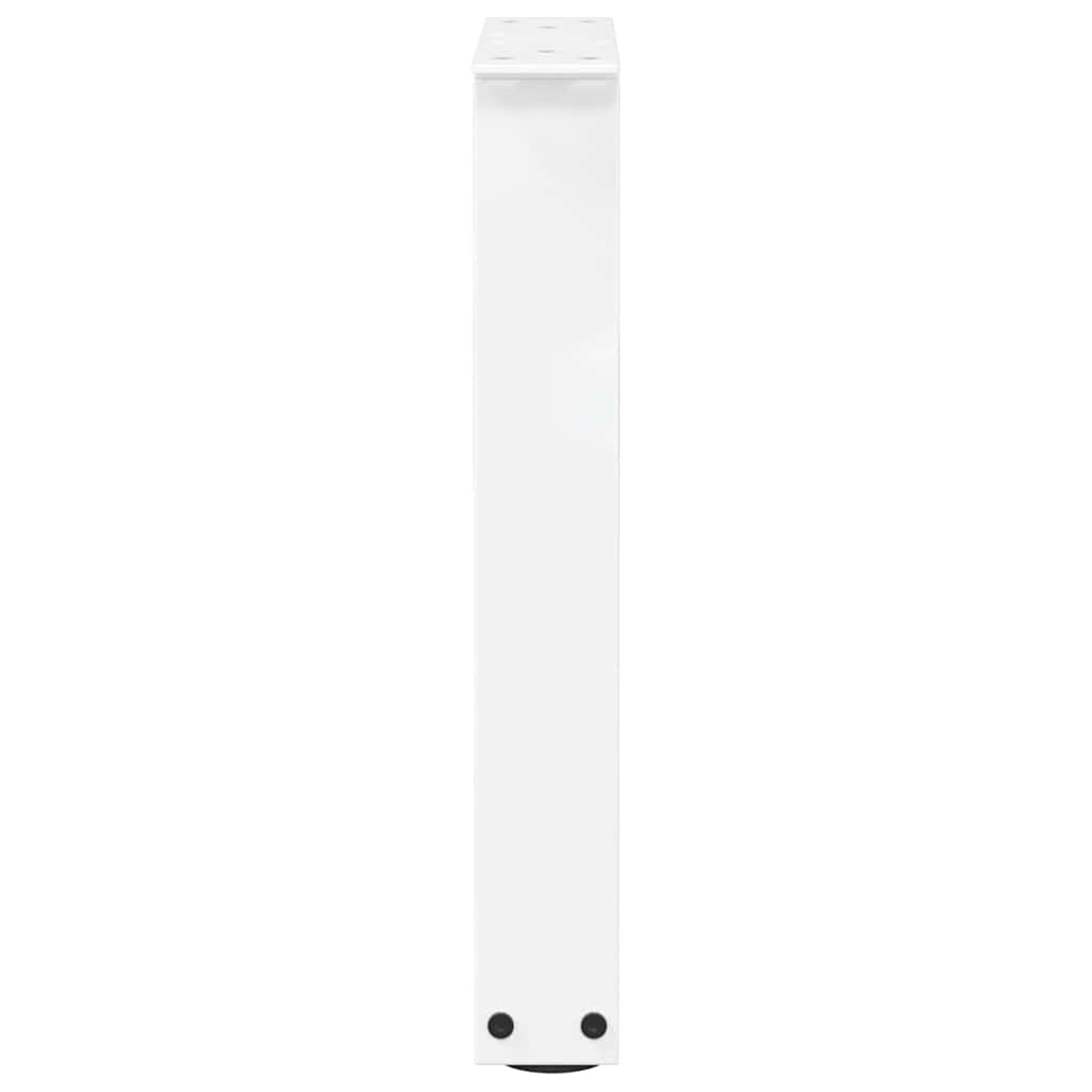 vidaXL Nogi do stolika kawowego w kształcie litery V 2 szt. Białe 28x(42-43,3) cm Stal
