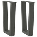 vidaXL Nogi do stolika kawowego w kształcie litery V 2 szt. Antracyt 28x(42-43,3) cm Stal