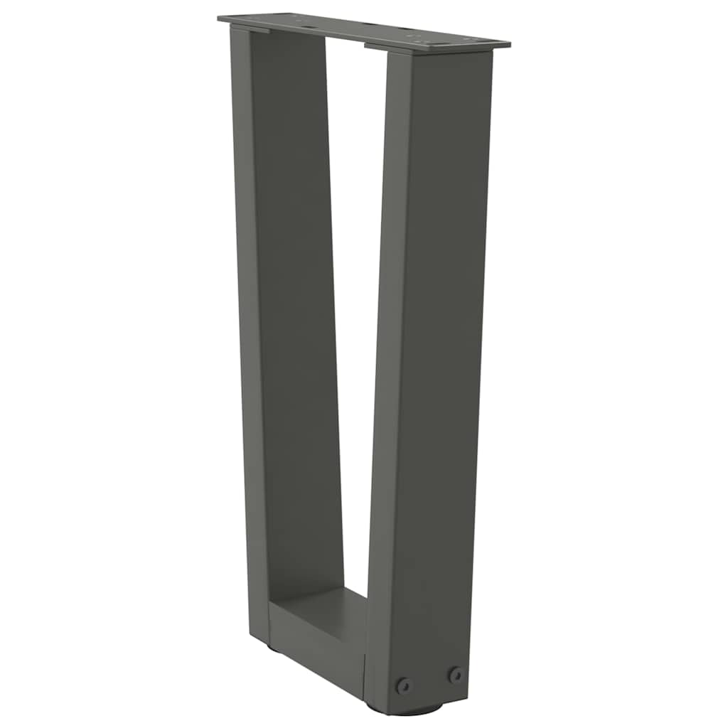 vidaXL Nogi do stolika kawowego w kształcie litery V 2 szt. Antracyt 28x(42-43,3) cm Stal