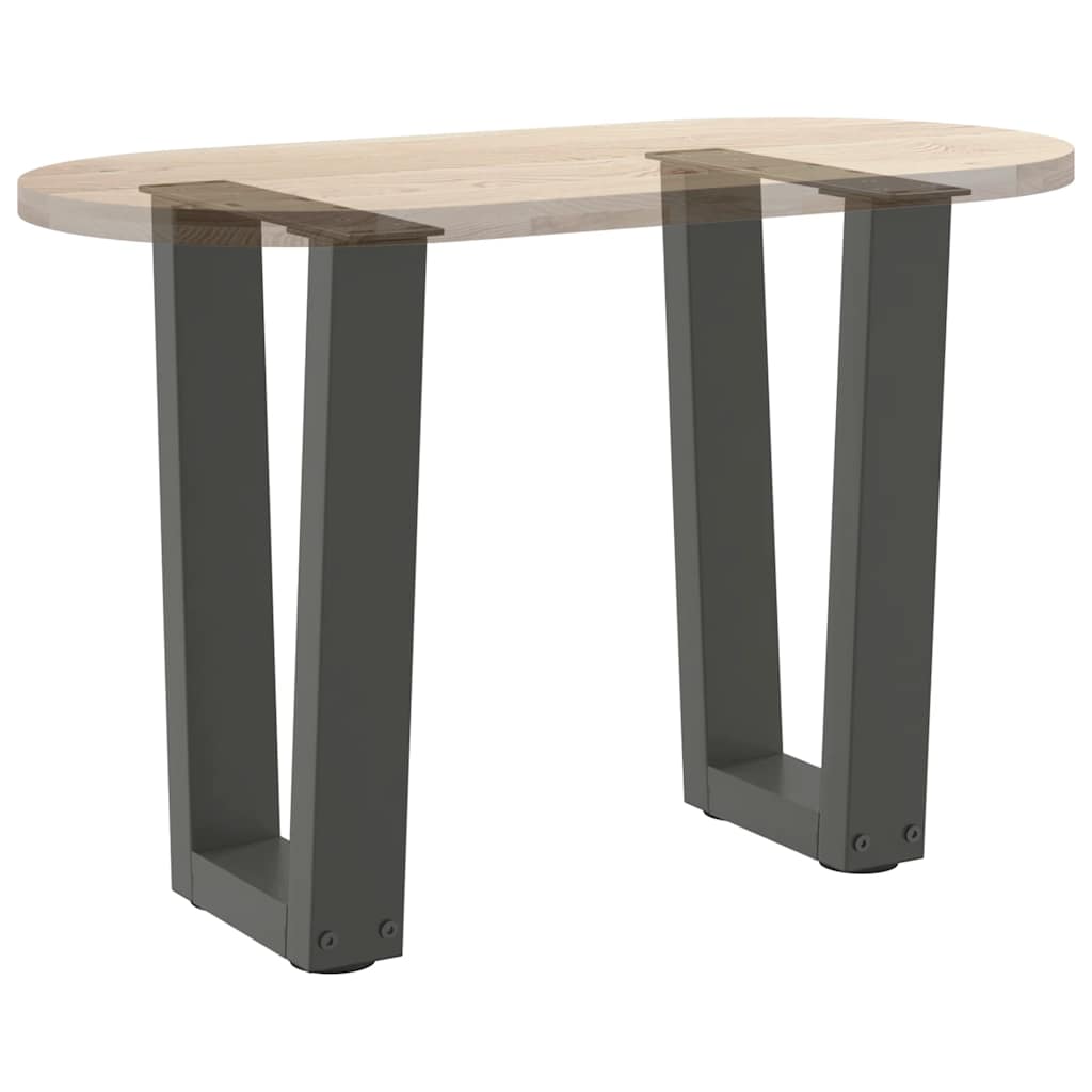 vidaXL Nogi do stolika kawowego w kształcie litery V 2 szt. Antracyt 28x(42-43,3) cm Stal