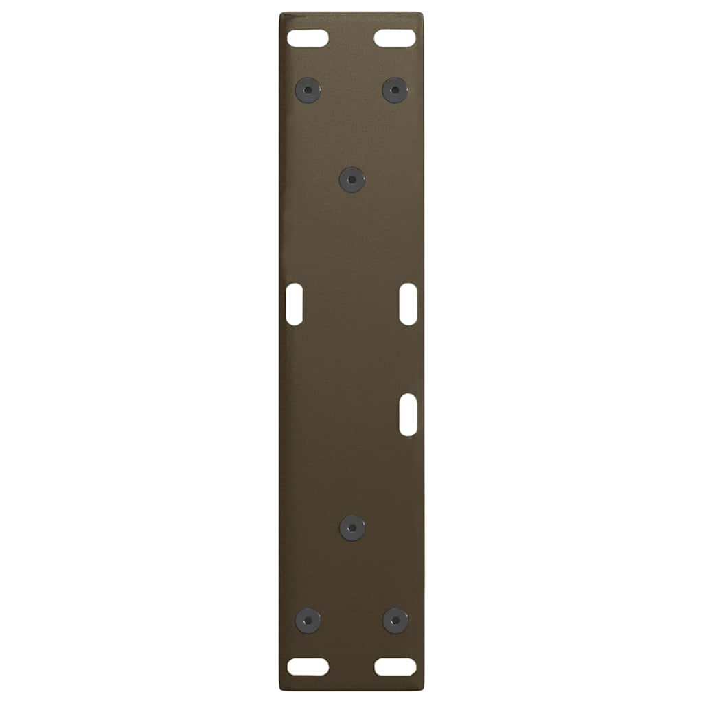 vidaXL Nogi do stolika kawowego w kształcie litery V 2 szt. Naturalna stal 28x(42-43,3) cm Stal