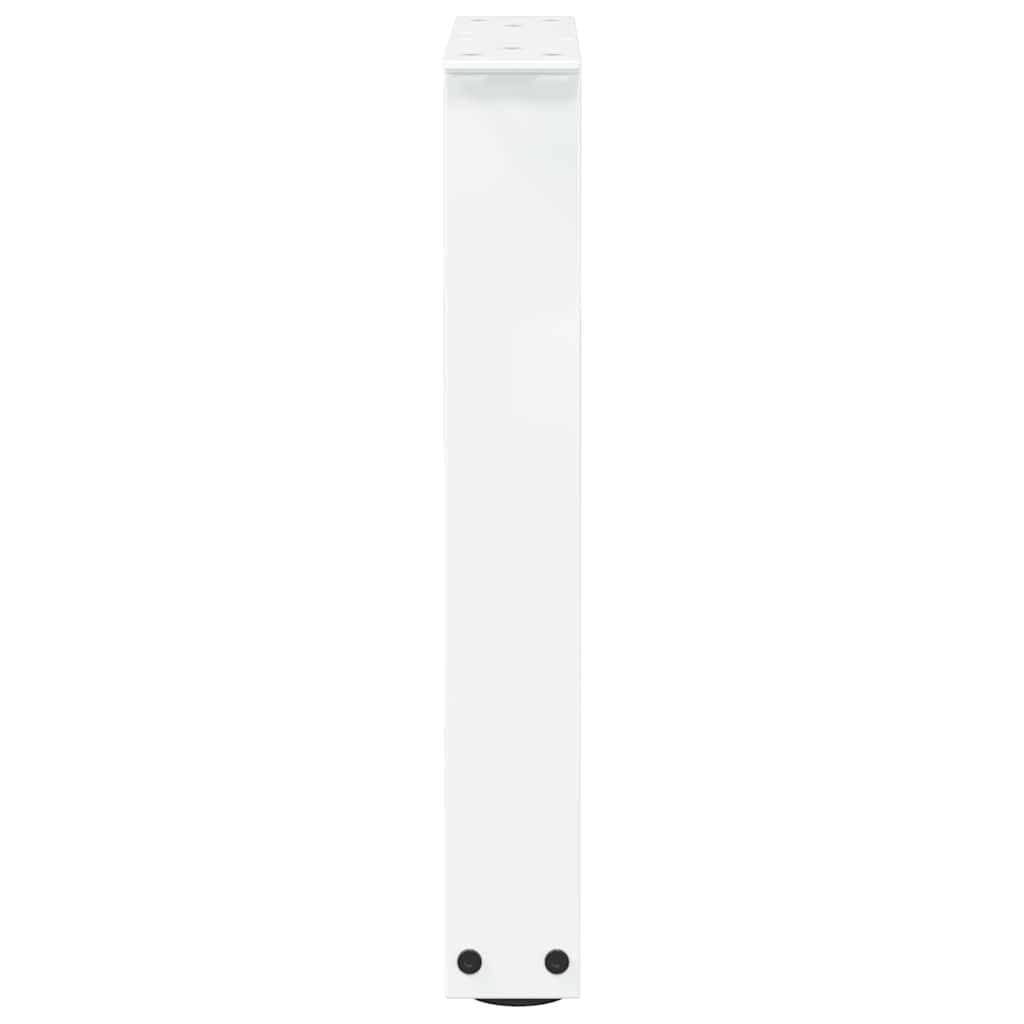 vidaXL Nogi do stolika kawowego w kształcie litery V 2 szt. Białe 38x(42-43,3) cm Stal