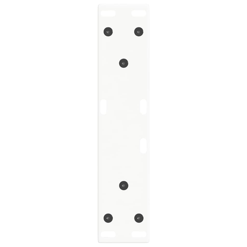 vidaXL Nogi do stolika kawowego w kształcie litery V 2 szt. Białe 38x(42-43,3) cm Stal