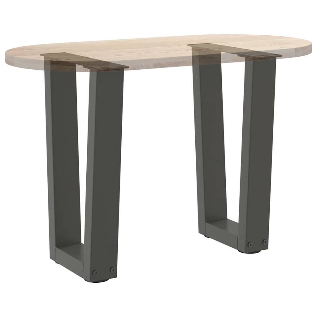vidaXL Nogi do stolika kawowego w kształcie litery V 2 szt. Antracyt 38x(42-43,3) cm Stal