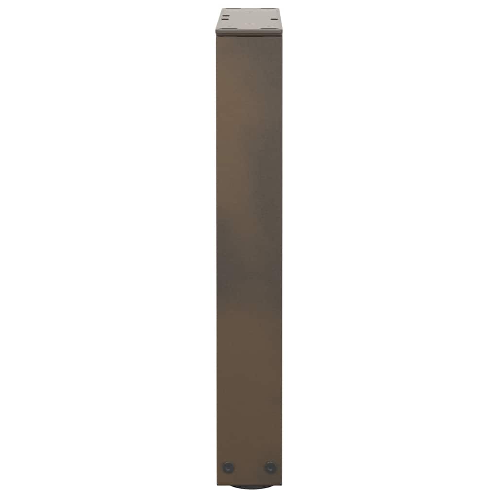 vidaXL Nogi do stolika kawowego w kształcie litery V 2 szt. Naturalna stal 38x(42-43,3) cm Stal