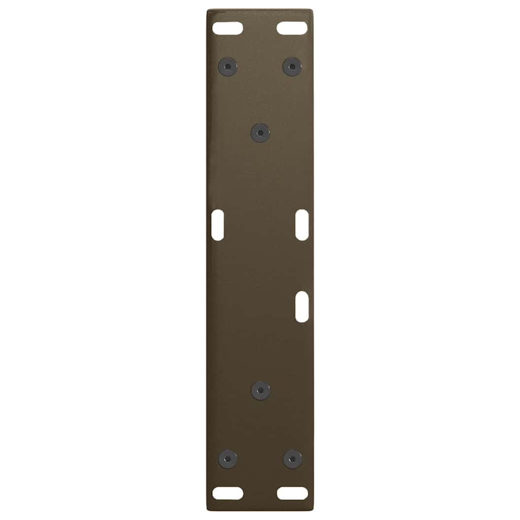 vidaXL Nogi do stolika kawowego w kształcie litery V 2 szt. Naturalna stal 38x(42-43,3) cm Stal