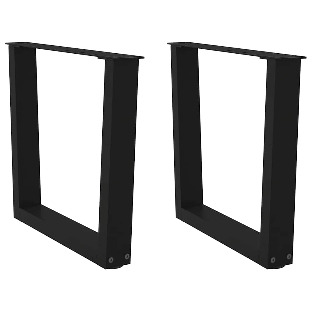 vidaXL Nogi do stolika kawowego w kształcie litery V 2 szt. Czarne 50x(42-43,3) cm Stal