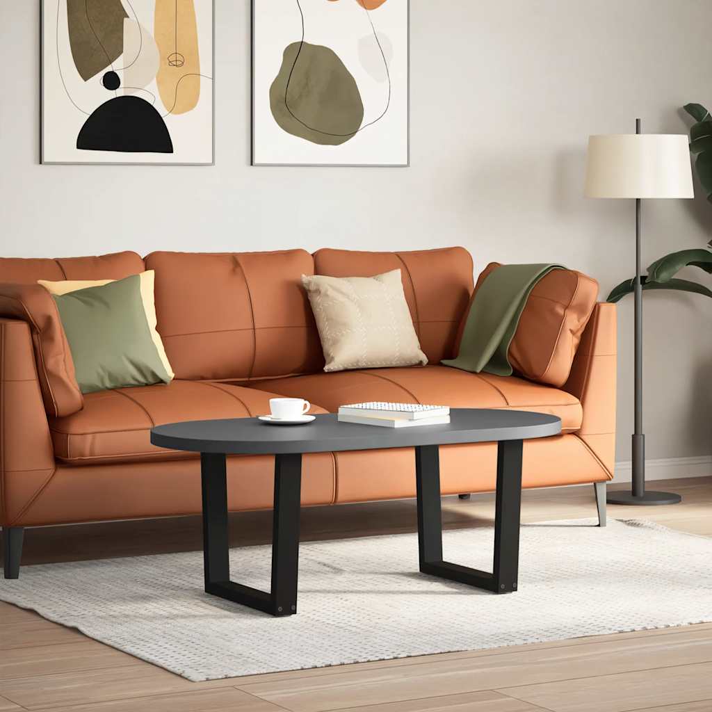 vidaXL Nogi do stolika kawowego w kształcie litery V 2 szt. Czarne 50x(42-43,3) cm Stal