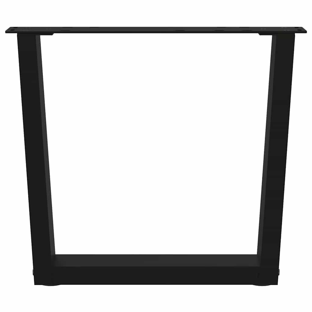 vidaXL Nogi do stolika kawowego w kształcie litery V 2 szt. Czarne 50x(42-43,3) cm Stal