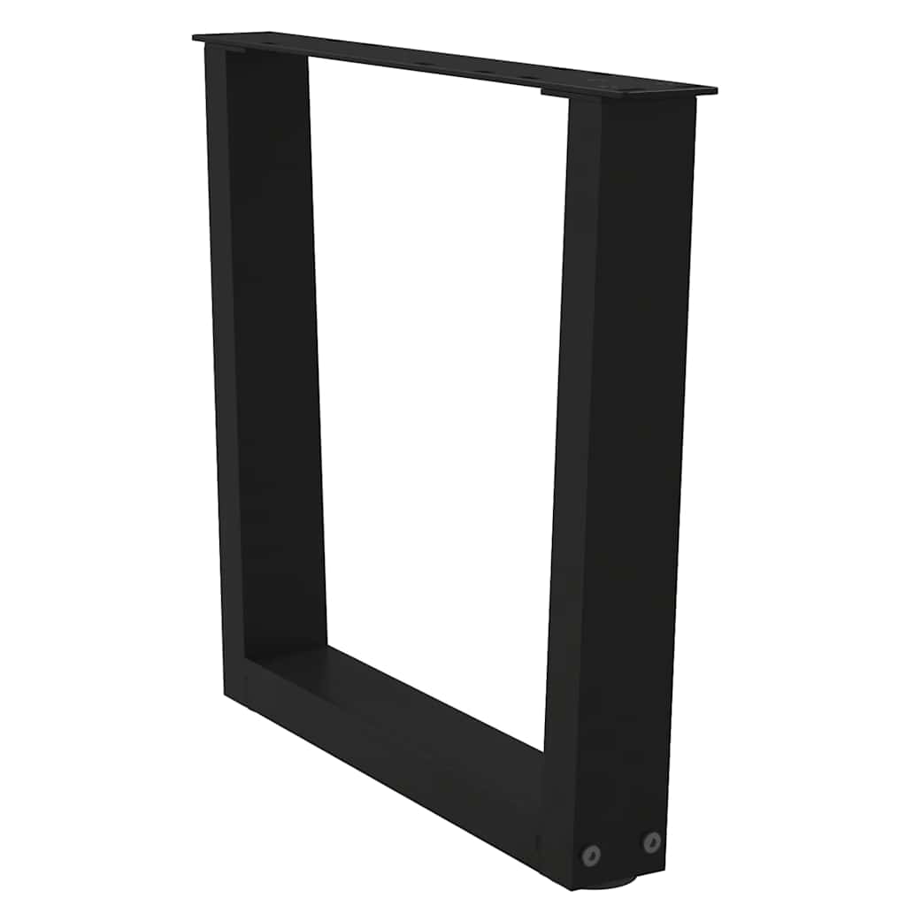 vidaXL Nogi do stolika kawowego w kształcie litery V 2 szt. Czarne 50x(42-43,3) cm Stal