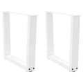 vidaXL Nogi do stolika kawowego w kształcie litery V 2 szt. Białe 50x(42-43,3) cm Stal