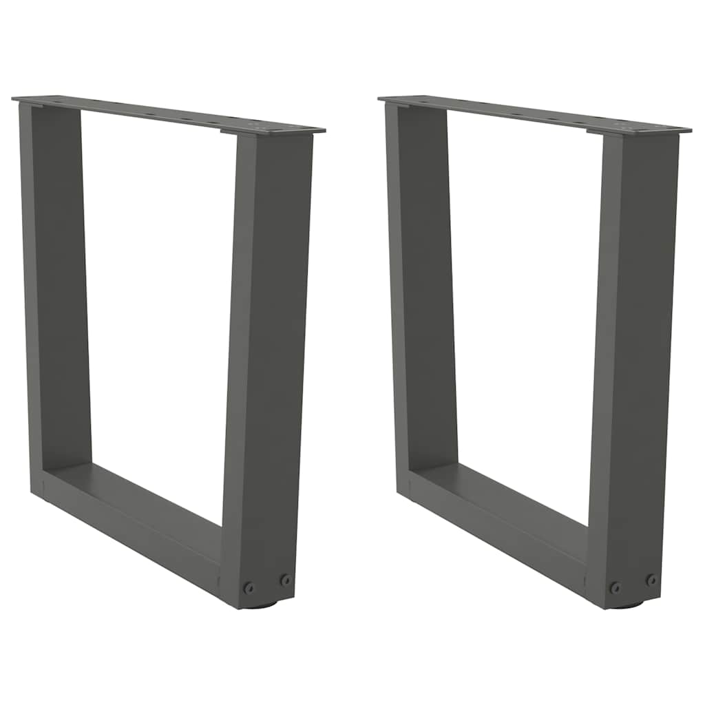 vidaXL Nogi do stolika kawowego w kształcie litery V 2 szt. Antracyt 50x(42-43,3) cm Stal