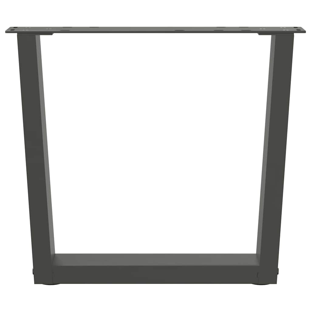 vidaXL Nogi do stolika kawowego w kształcie litery V 2 szt. Antracyt 50x(42-43,3) cm Stal