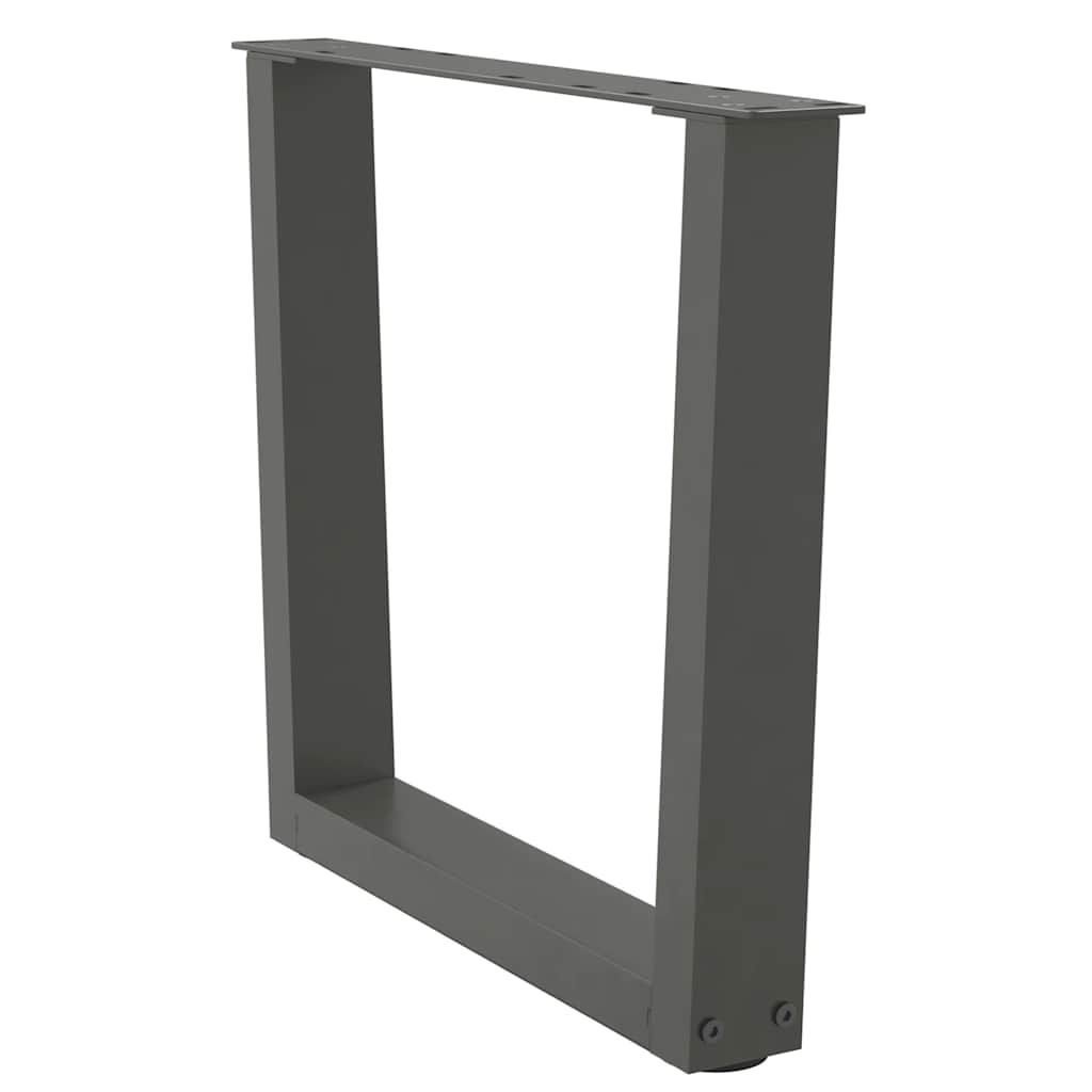 vidaXL Nogi do stolika kawowego w kształcie litery V 2 szt. Antracyt 50x(42-43,3) cm Stal