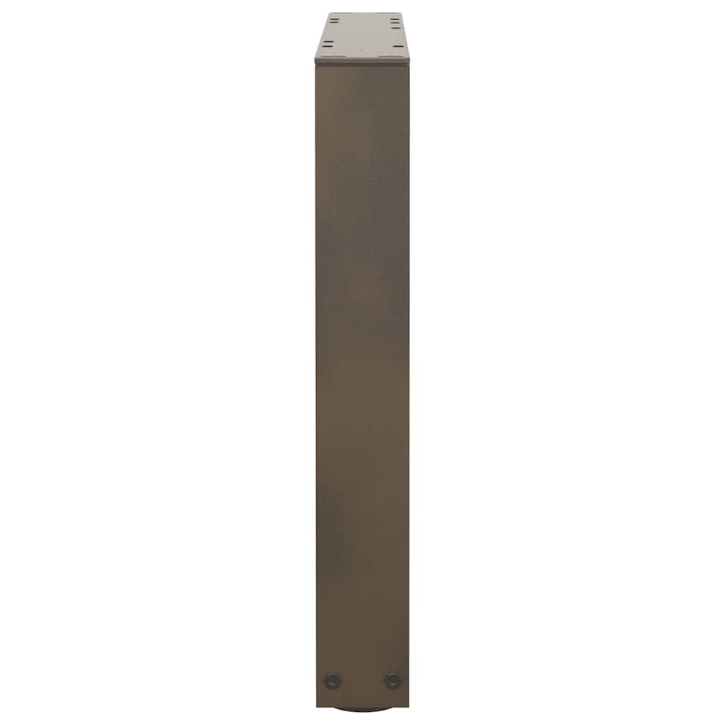 vidaXL Nogi do stolika kawowego w kształcie litery V 2 szt. Naturalna stal 50x(42-43,3) cm Stal