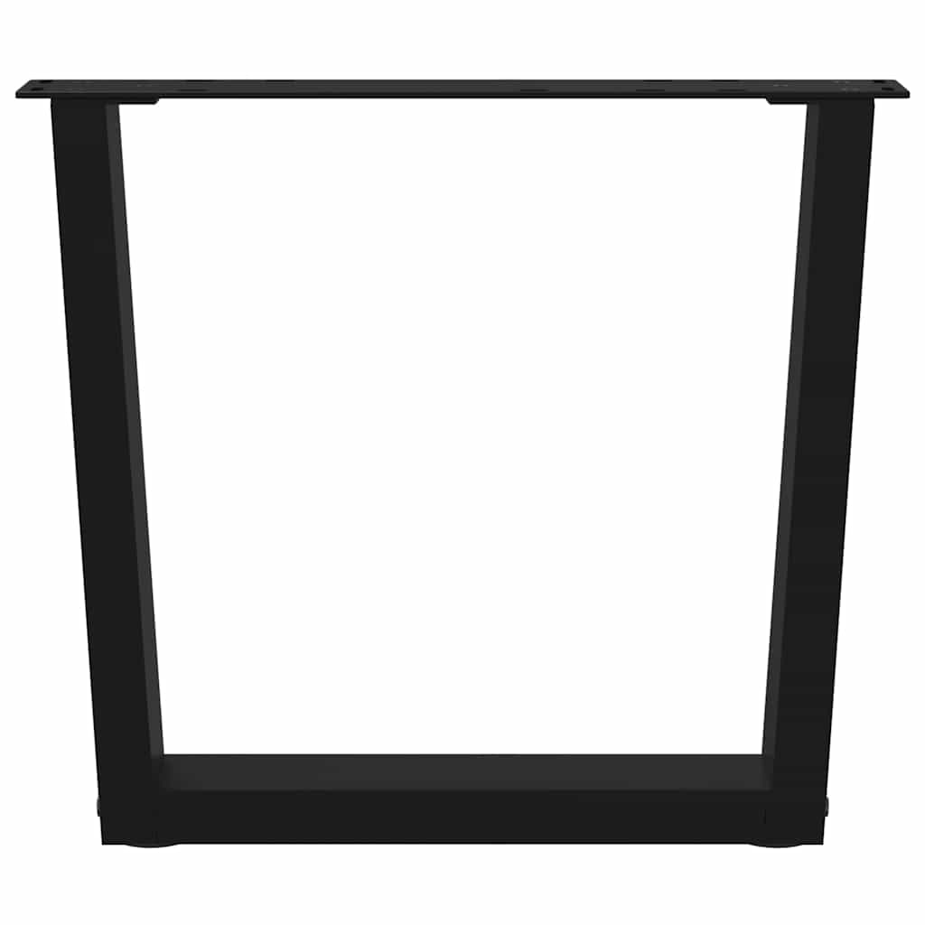 vidaXL Nogi do stolika kawowego w kształcie litery V 2 szt. Czarne 60x(42-43,3) cm Stal
