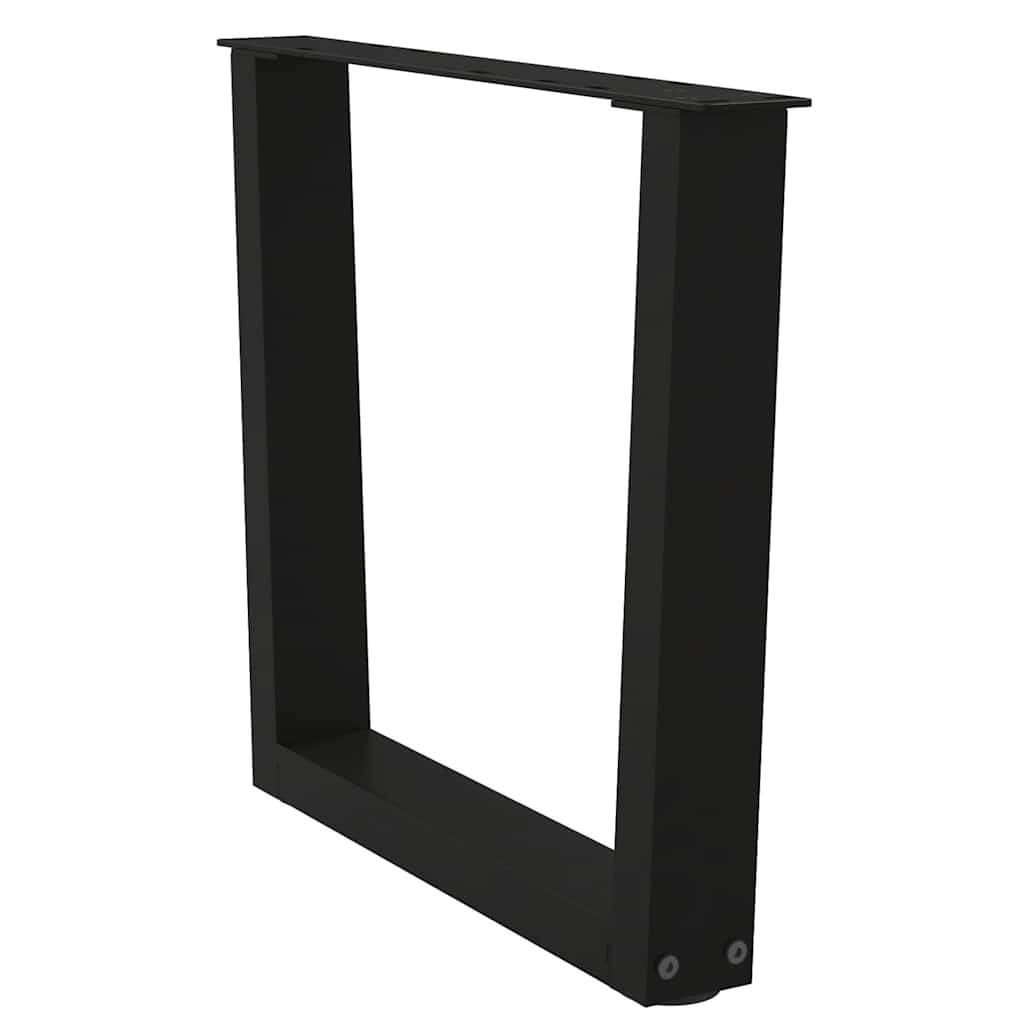 vidaXL Nogi do stolika kawowego w kształcie litery V 2 szt. Czarne 60x(42-43,3) cm Stal
