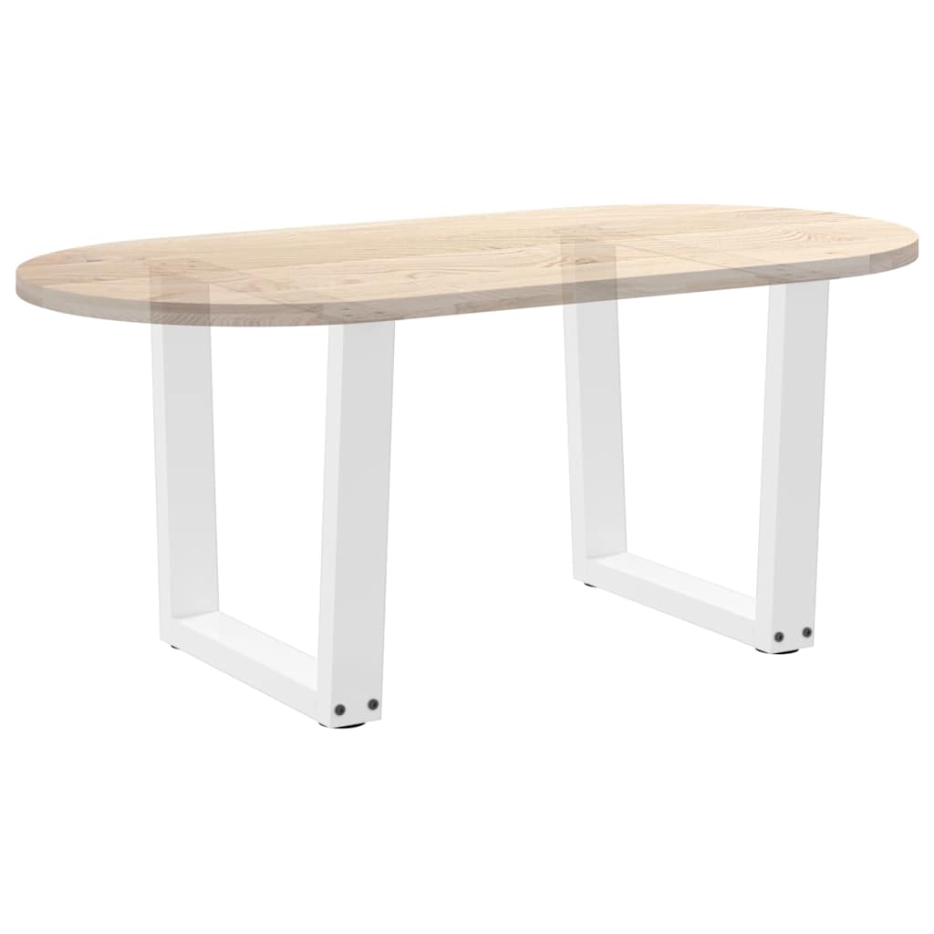 vidaXL Nogi do stolika kawowego w kształcie litery V 2 szt. Białe 60x(42-43,3) cm Stal
