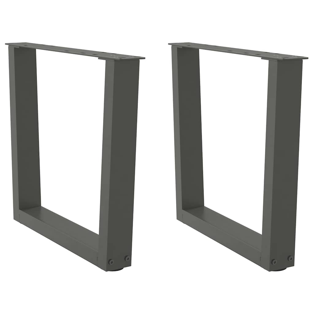 vidaXL Nogi do stolika kawowego w kształcie litery V 2 szt. Antracyt 60x(42-43,3) cm Stal