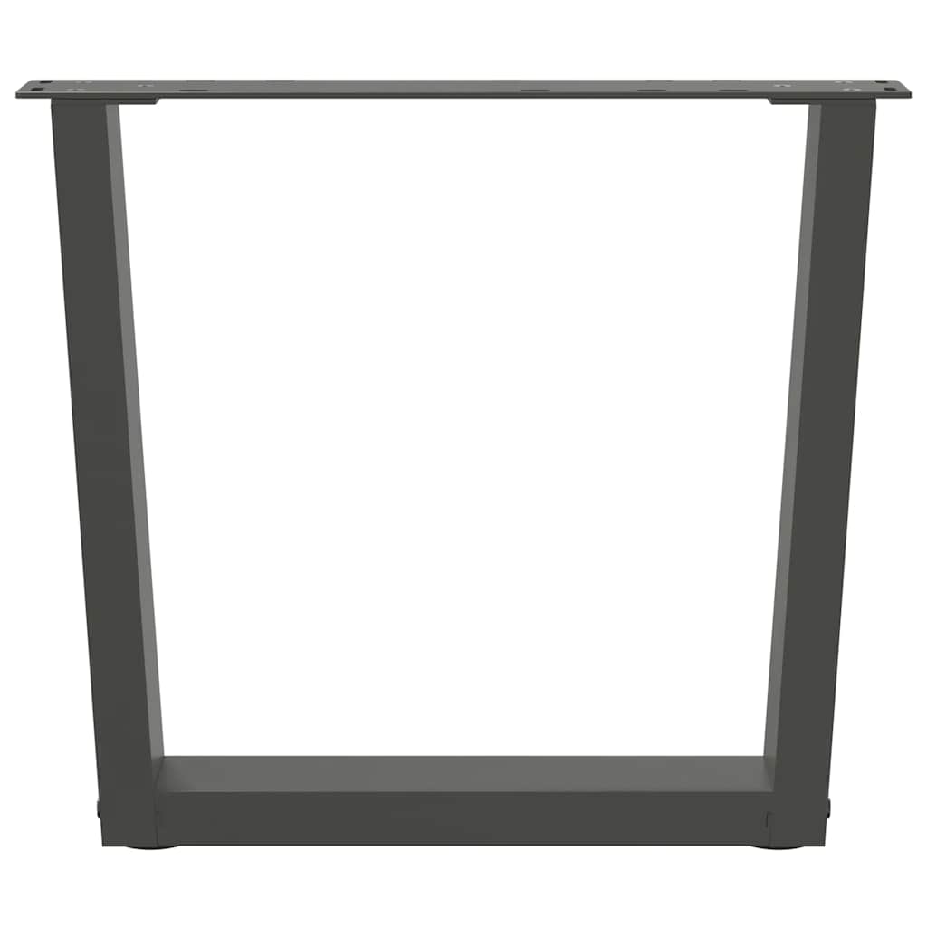 vidaXL Nogi do stolika kawowego w kształcie litery V 2 szt. Antracyt 60x(42-43,3) cm Stal