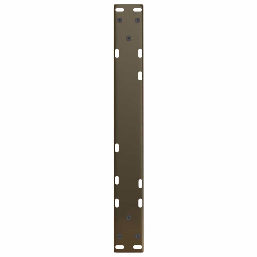vidaXL Nogi do stolika kawowego w kształcie litery V 2 szt. Naturalna stal 60x(42-43,3) cm Stal