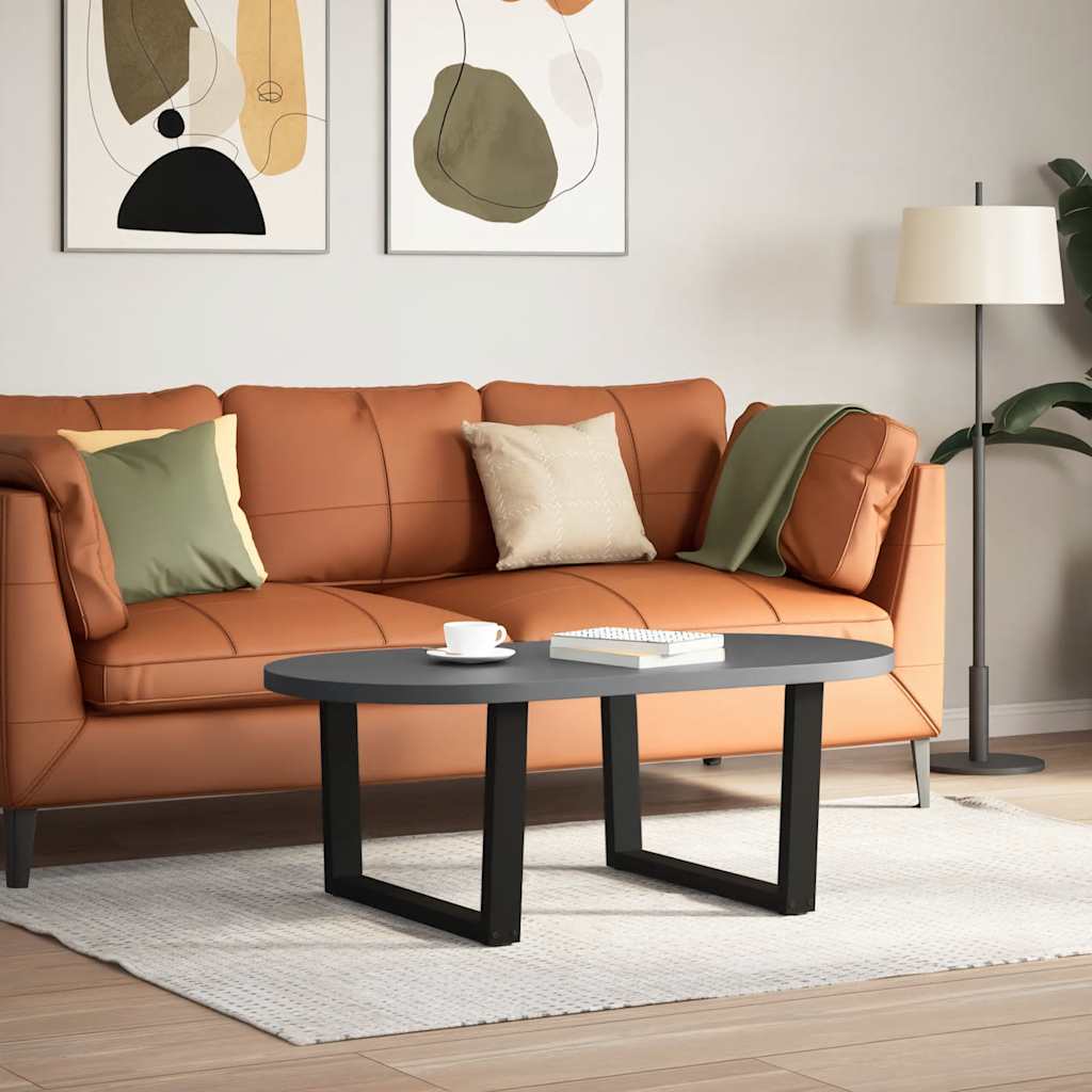 vidaXL Nogi do stolika kawowego w kształcie litery V 2 szt. Czarne 70x(42-43,3) cm Stalowe