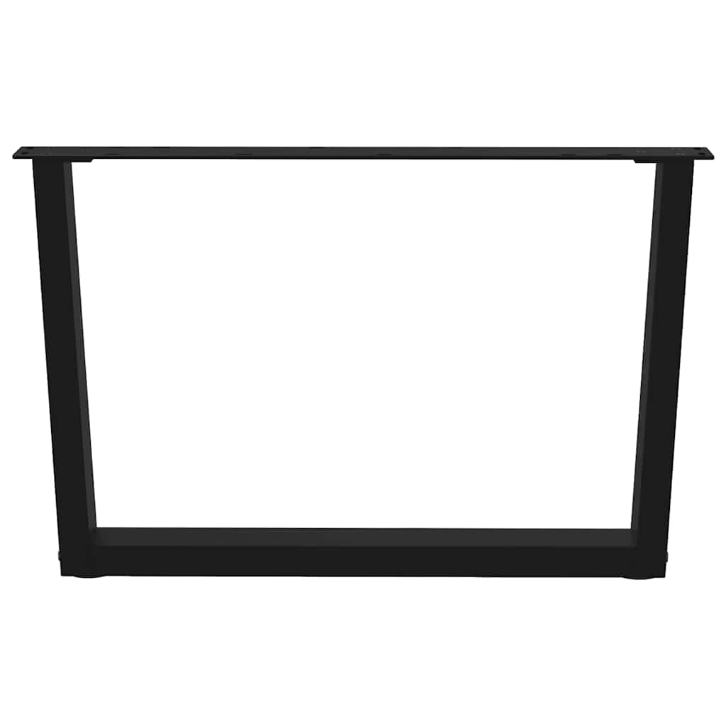 vidaXL Nogi do stolika kawowego w kształcie litery V 2 szt. Czarne 70x(42-43,3) cm Stalowe