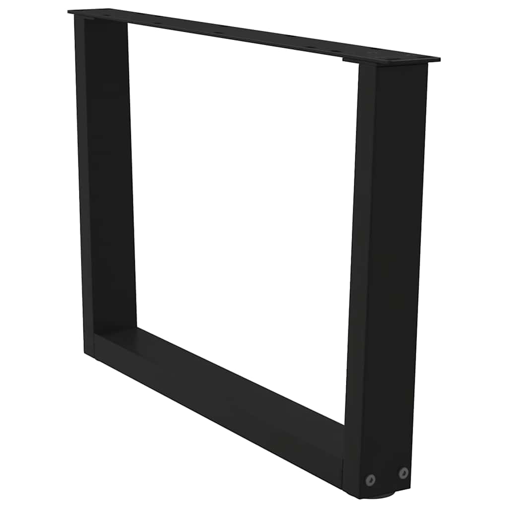 vidaXL Nogi do stolika kawowego w kształcie litery V 2 szt. Czarne 70x(42-43,3) cm Stalowe