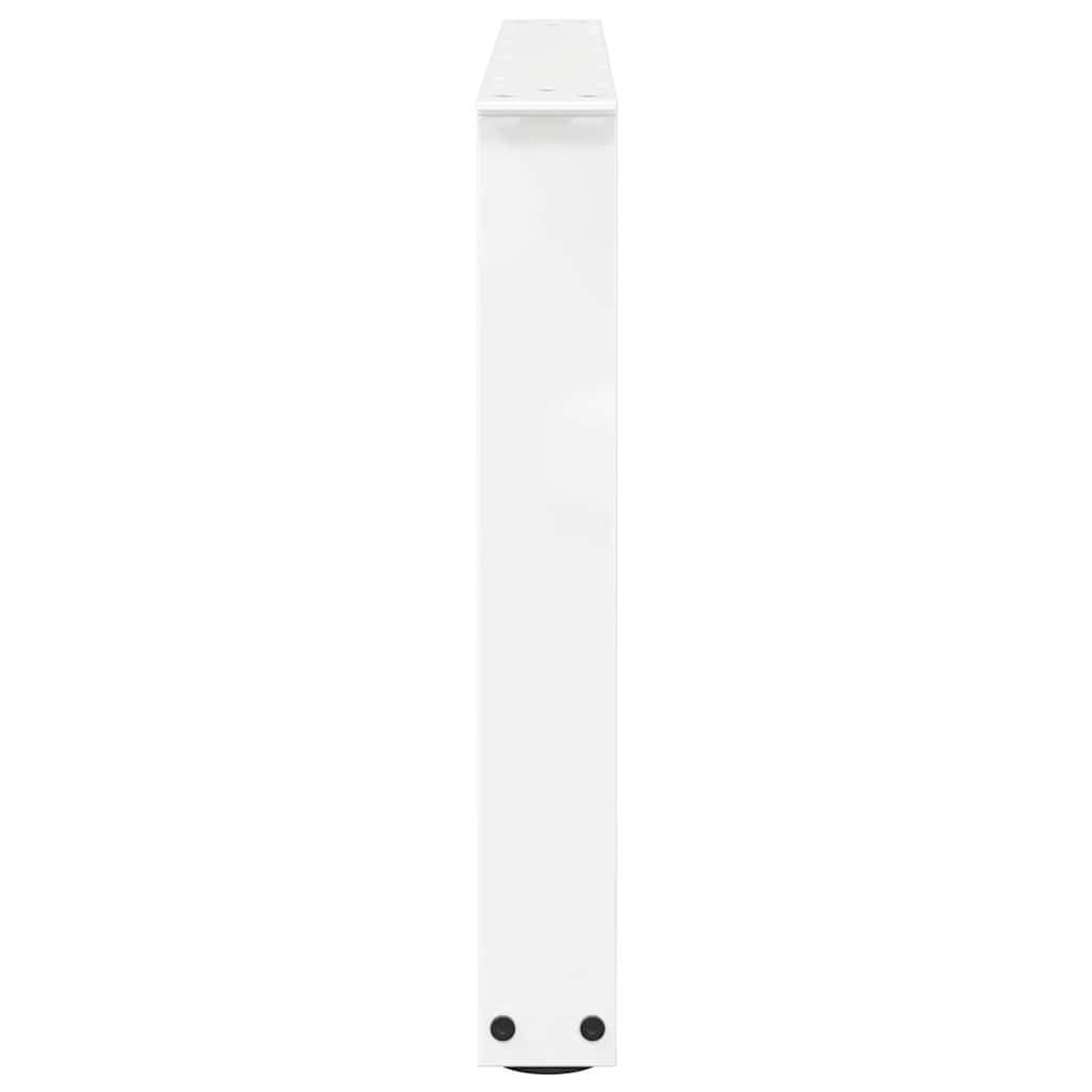 vidaXL Nogi do stolika kawowego w kształcie litery V 2 szt. Białe 70x(42-43,3) cm Stal