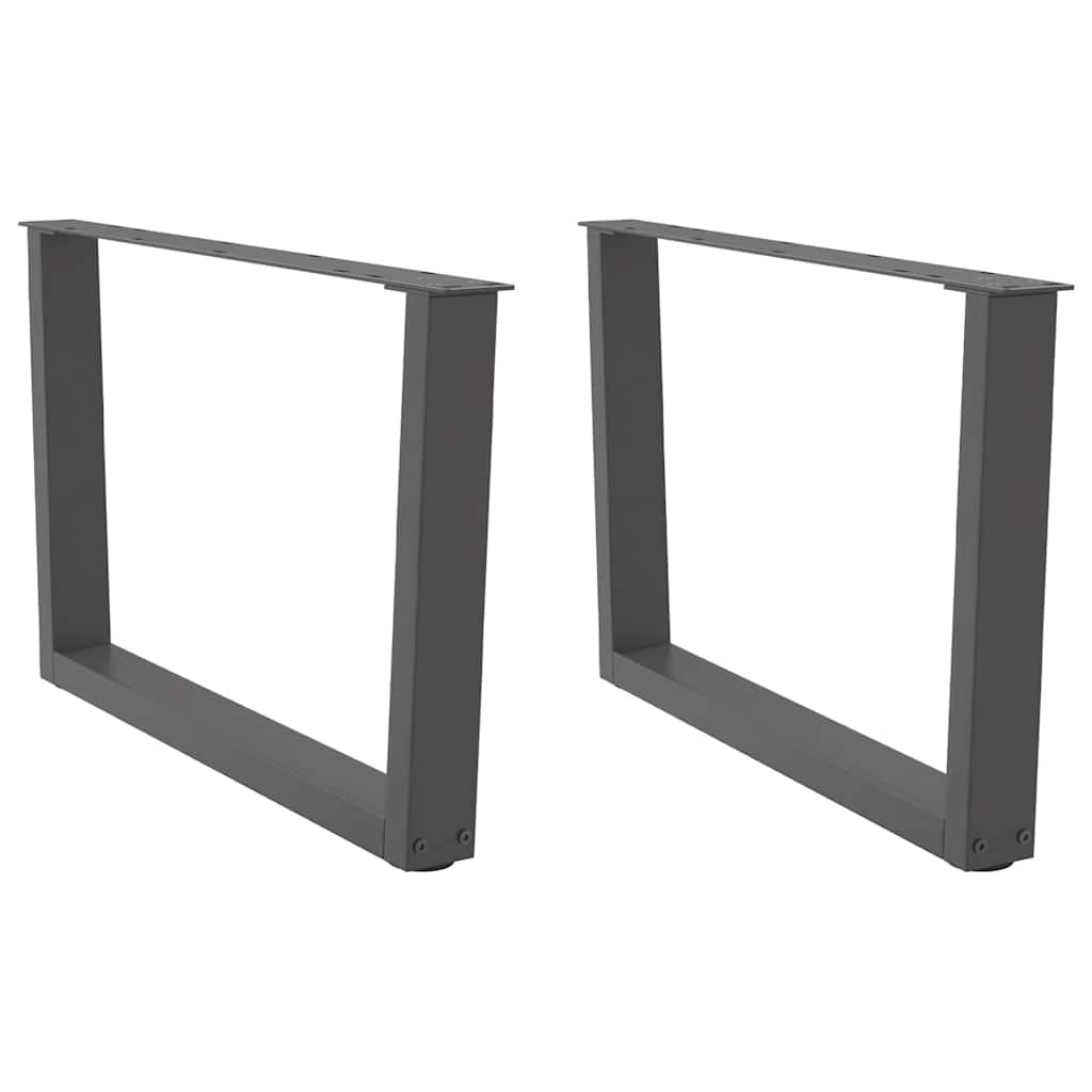 vidaXL Nogi do stolika kawowego w kształcie litery V 2 szt. Antracyt 70x(42-43,3) cm Stal