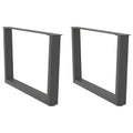 vidaXL Nogi do stolika kawowego w kształcie litery V 2 szt. Antracyt 70x(42-43,3) cm Stal