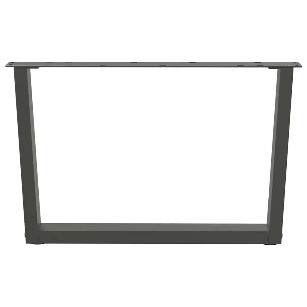 vidaXL Nogi do stolika kawowego w kształcie litery V 2 szt. Antracyt 70x(42-43,3) cm Stal