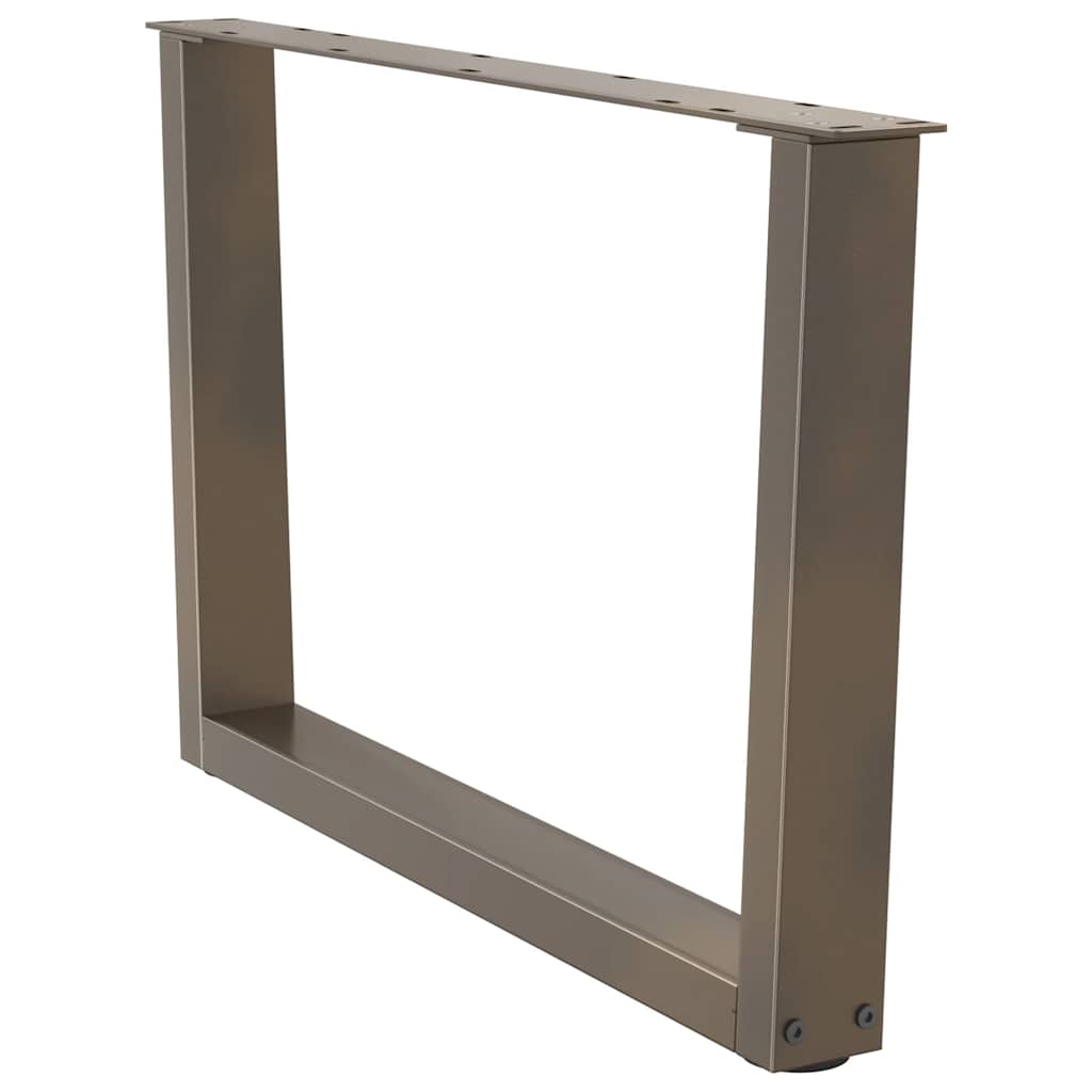 vidaXL Nogi do stolika kawowego w kształcie litery V 2 szt. Naturalna stal 70x(42-43,3) cm Stal