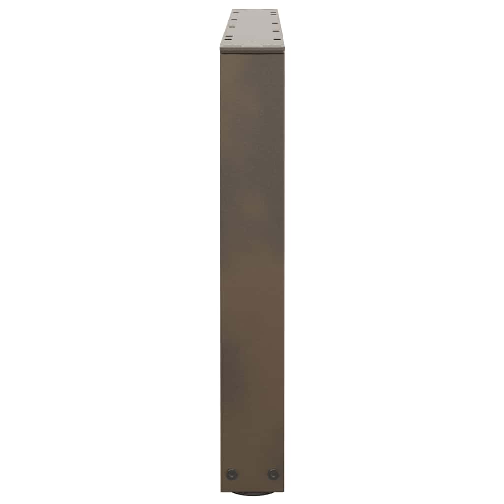 vidaXL Nogi do stolika kawowego w kształcie litery V 2 szt. Naturalna stal 70x(42-43,3) cm Stal