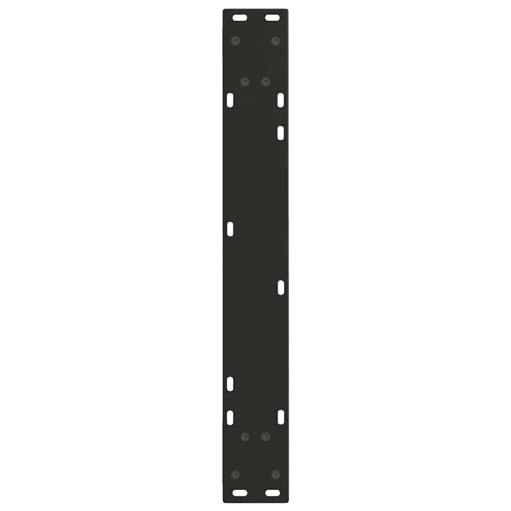 vidaXL Nogi do stołu jadalnego w kształcie litery V 2 szt. Czarne 60x(72-73,3) cm Stal
