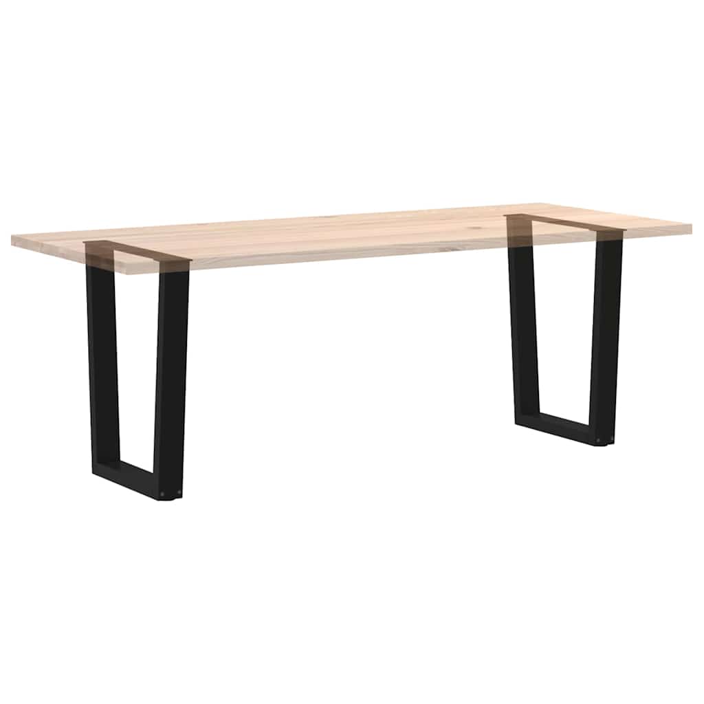 vidaXL Nogi do stołu jadalnego w kształcie litery V 2 szt. Czarne 60x(72-73,3) cm Stal