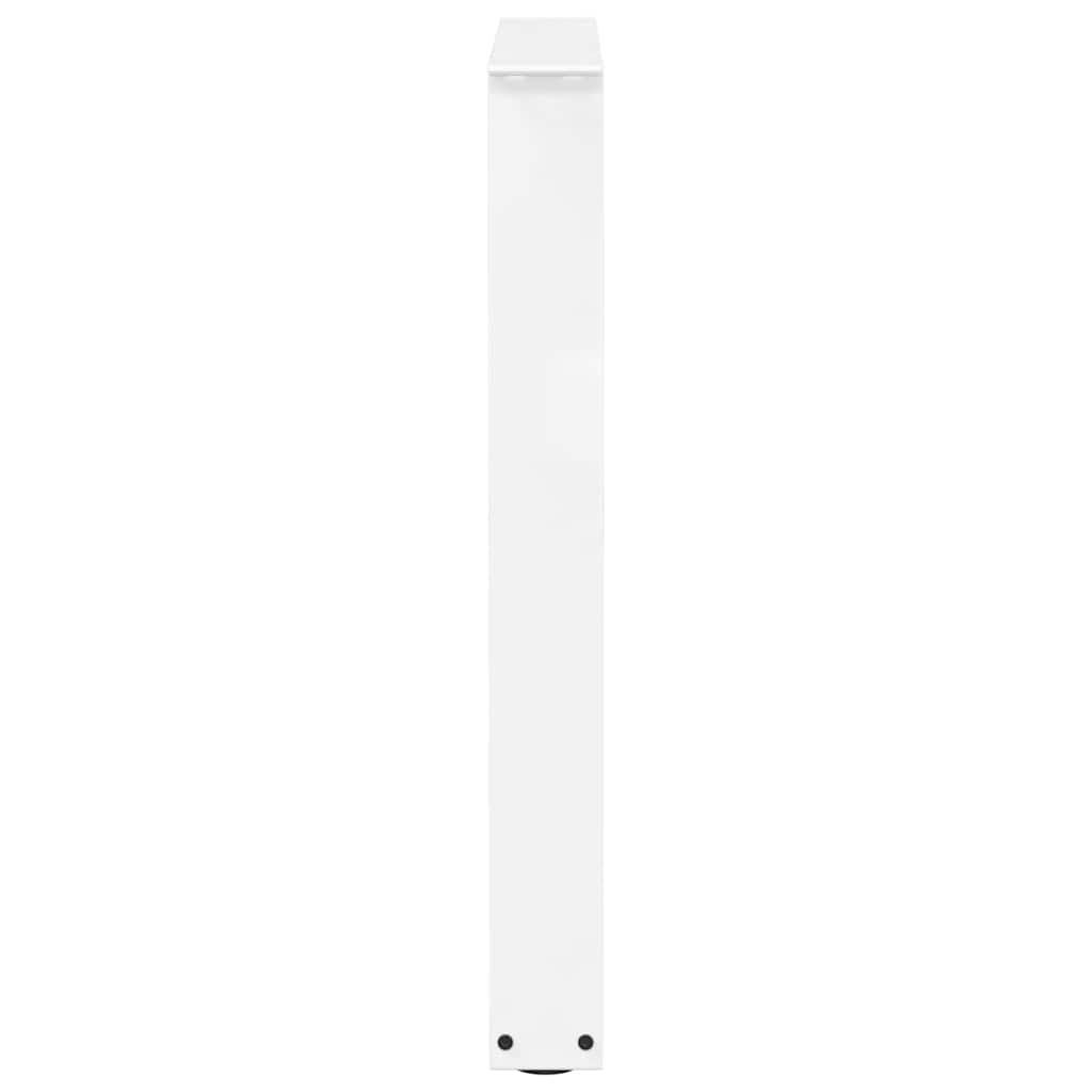 vidaXL Nogi do stołu jadalnego w kształcie litery V 2 szt. Białe 60x(72-73,3) cm Stal