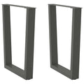 vidaXL Nogi do stołu jadalnego w kształcie litery V 2 szt. Antracyt 60x(72-73,3) cm Stal