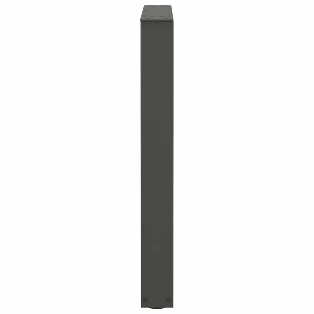 vidaXL Nogi do stołu jadalnego w kształcie litery V 2 szt. Antracyt 60x(72-73,3) cm Stal