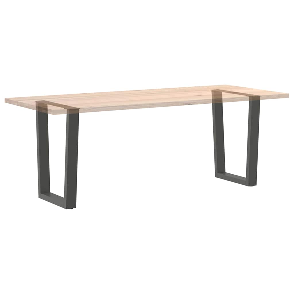 vidaXL Nogi do stołu jadalnego w kształcie litery V 2 szt. Antracyt 60x(72-73,3) cm Stal