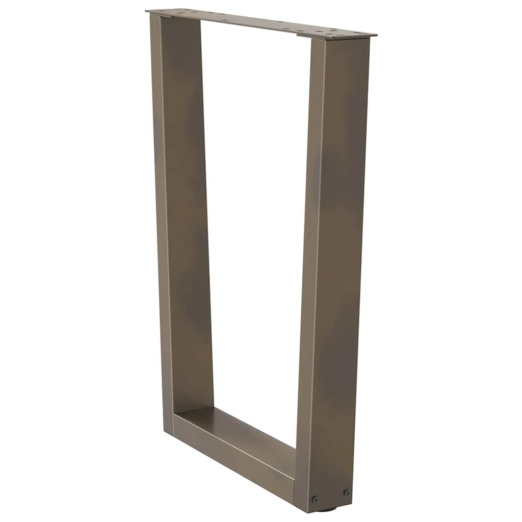 vidaXL Nogi do stołu jadalnego w kształcie litery V 2 szt. Naturalna stal 60x(72-73,3) cm Stal